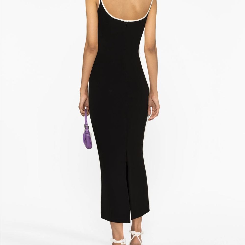 BRAND NEW WITH TAGS!! Paris Georgia Heart Dress Black w/ White Piping (size S) - Picture 7 of 8